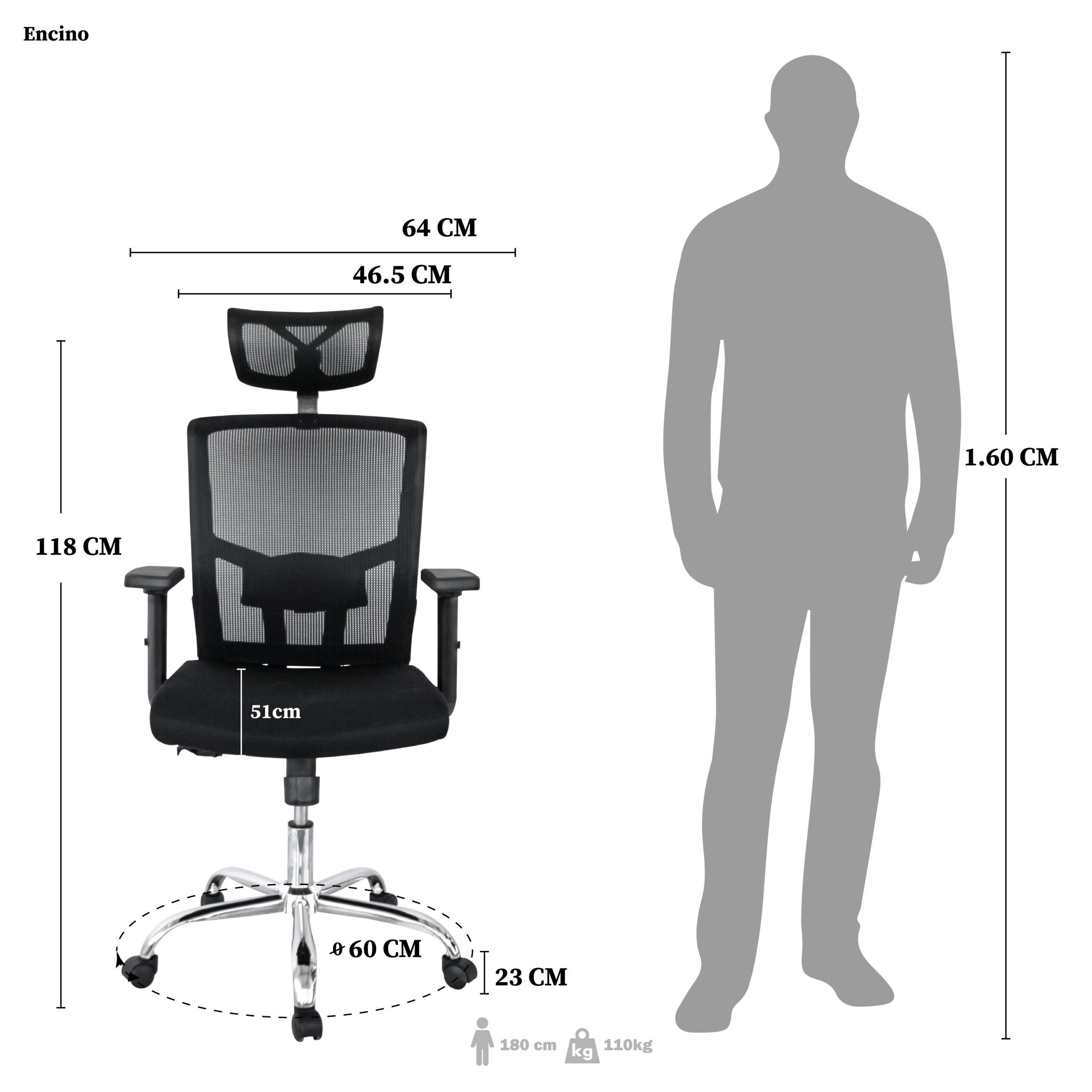 SILLA DE OFICINA ENCINO PRESIDENTE PREMIUM - Image 7