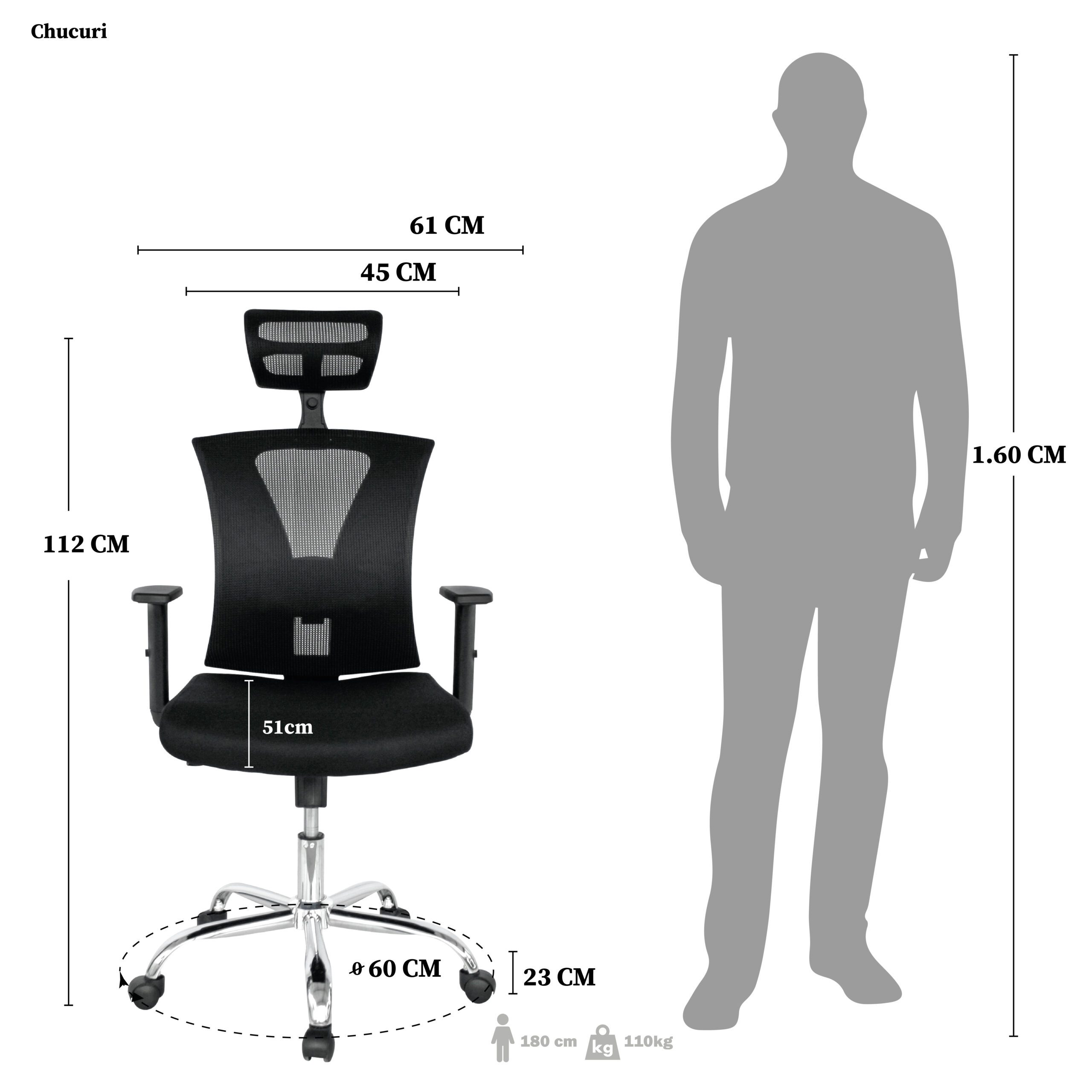 SILLA DE OFICINA CHUCURI PRESIDENTE PREMIUM - Image 7