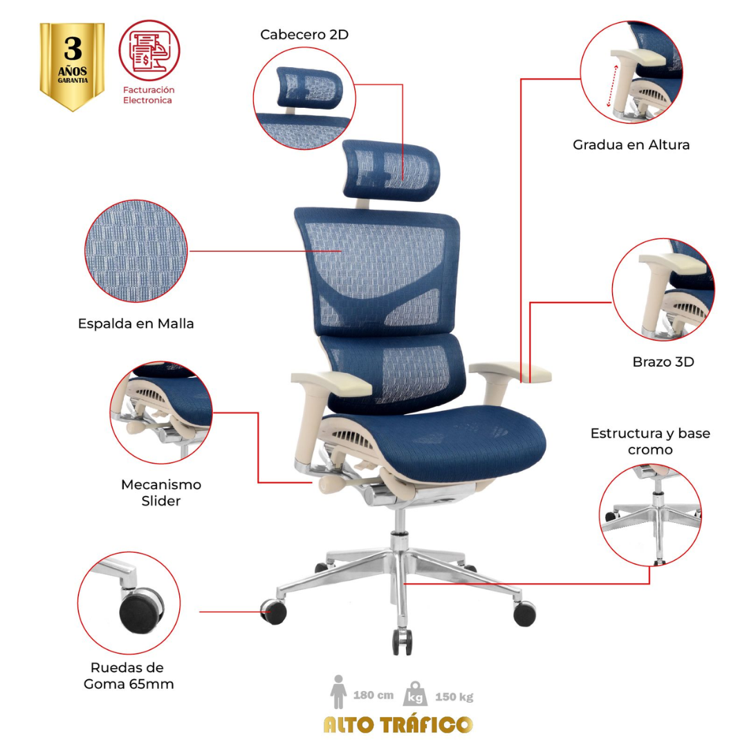SILLA DE OFICINA LANDAZURI PRESIDENTE PREMIUM - Image 2