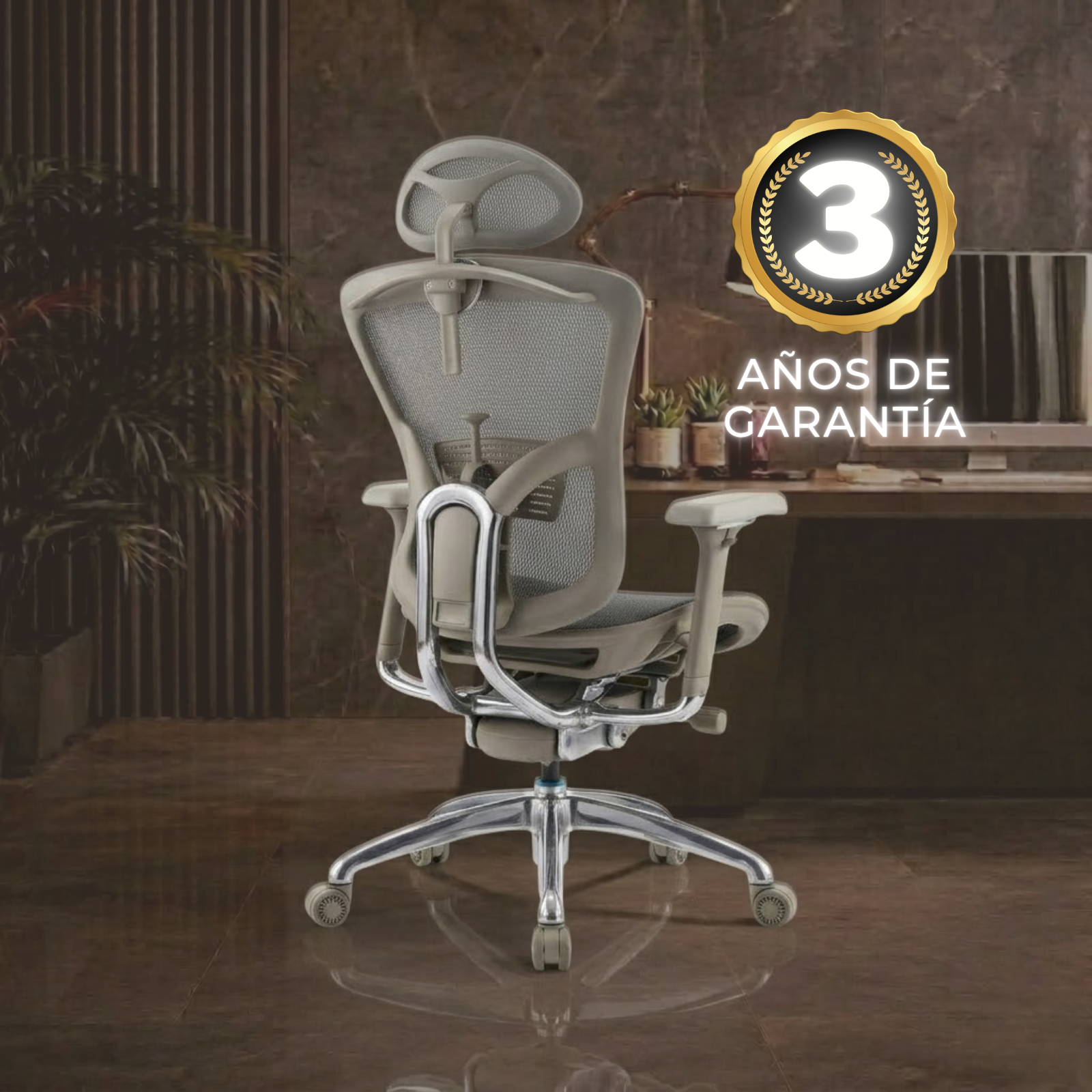 SILLA DE OFICINA MACARAVITA PRESIDENTE PREMIUM-SLIDER GRIS