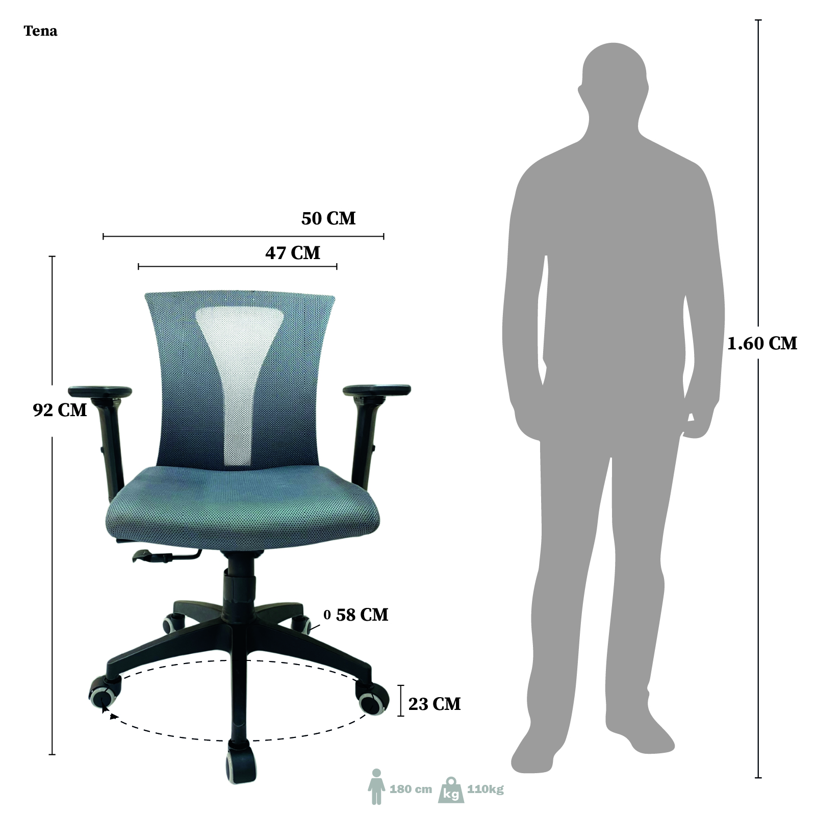 SILLA DE OFICINA TENA PRESIDENTE PREMIUM - Image 7
