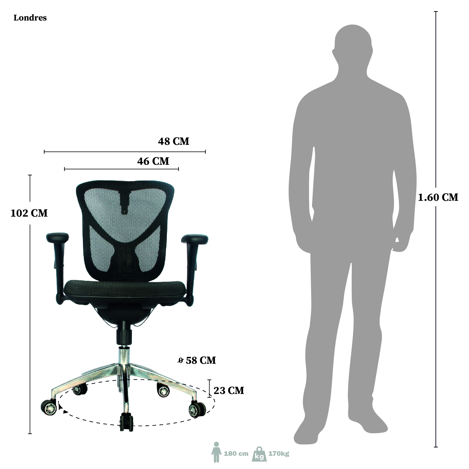 SILLA DE OFICINA VITERBO GERENTE PREMIUM - Image 7