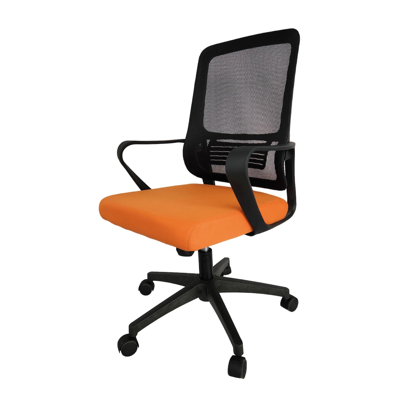 SILLA DE OFICINA SAMPUÉS GERENTE PAÑO NARANJA - Image 3