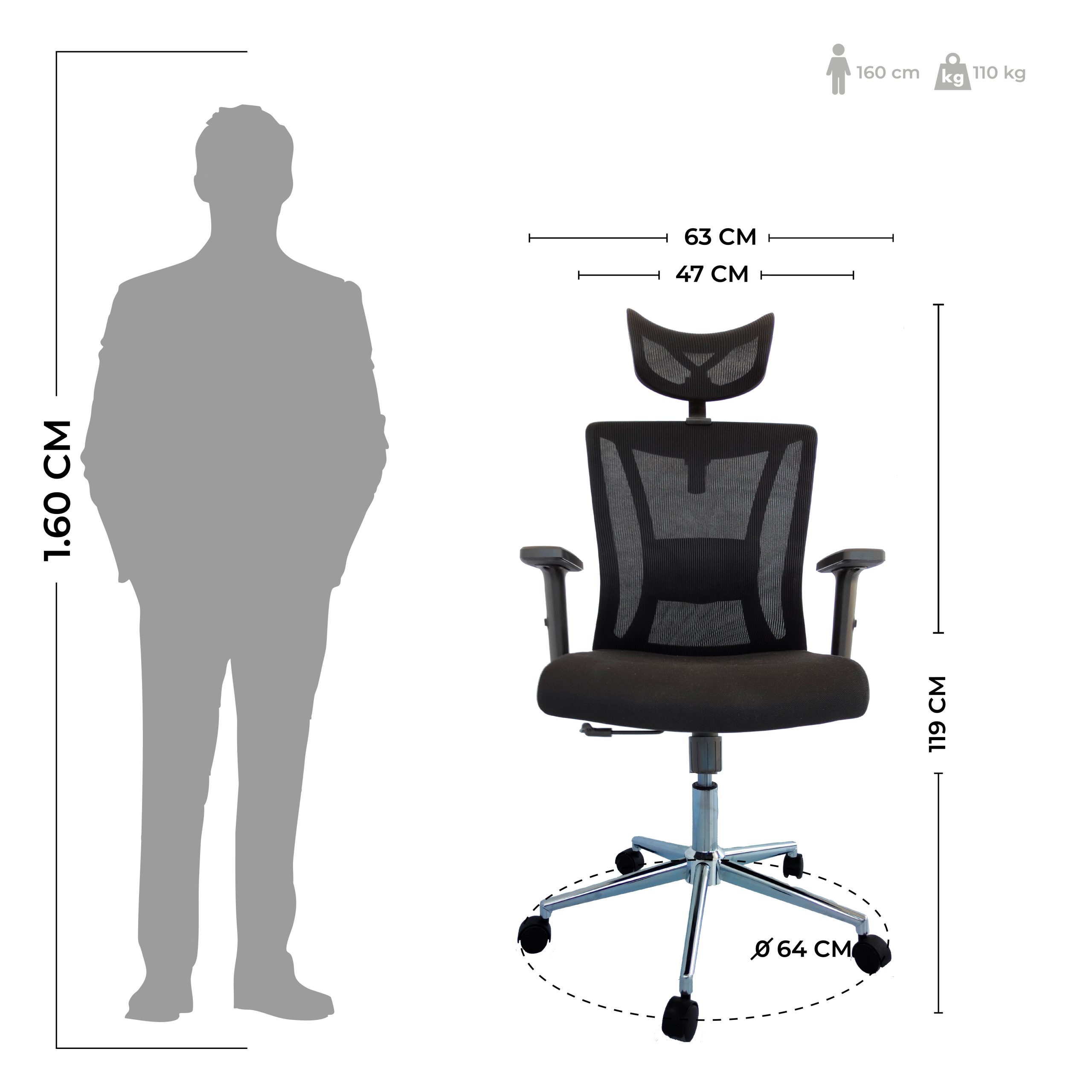 SILLA DE OFICINA VILLETA PRESIDENTE PREMIUM - Image 7