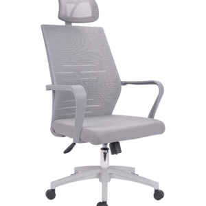 SILLA DE OFICINA ARBOLEDAS PRESIDENTE GRIS | BRAZO FIJO