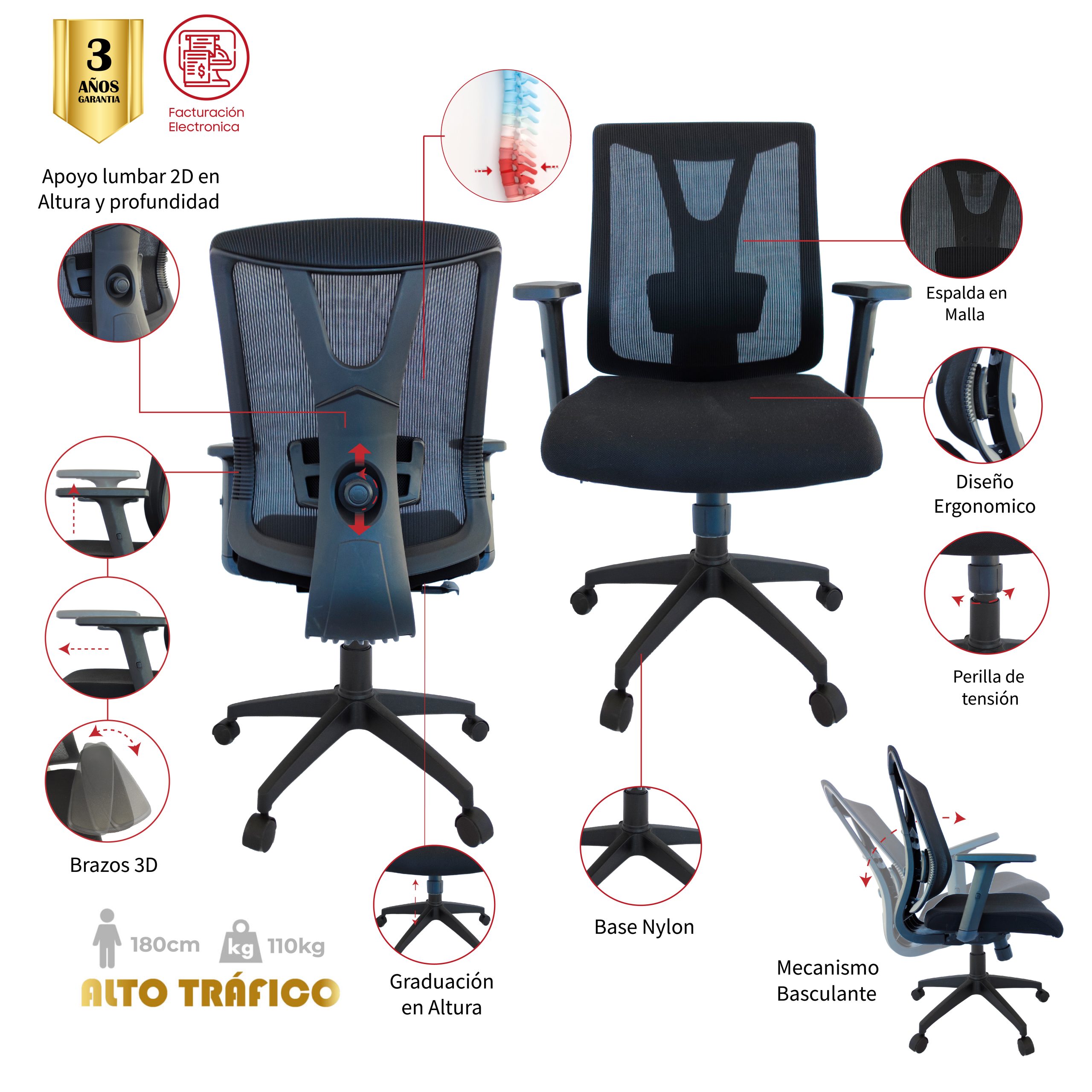 SILLA DE OFICINA BITUIMA GERENTE - Image 5